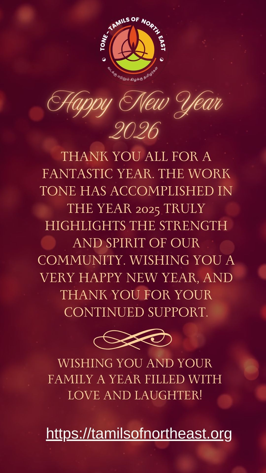 Golden and Dark Red Business New Year Greeting Instagram Story(1)
